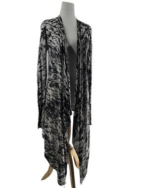 Line the label cardigan modal cashmere open front light weight layering sz sm